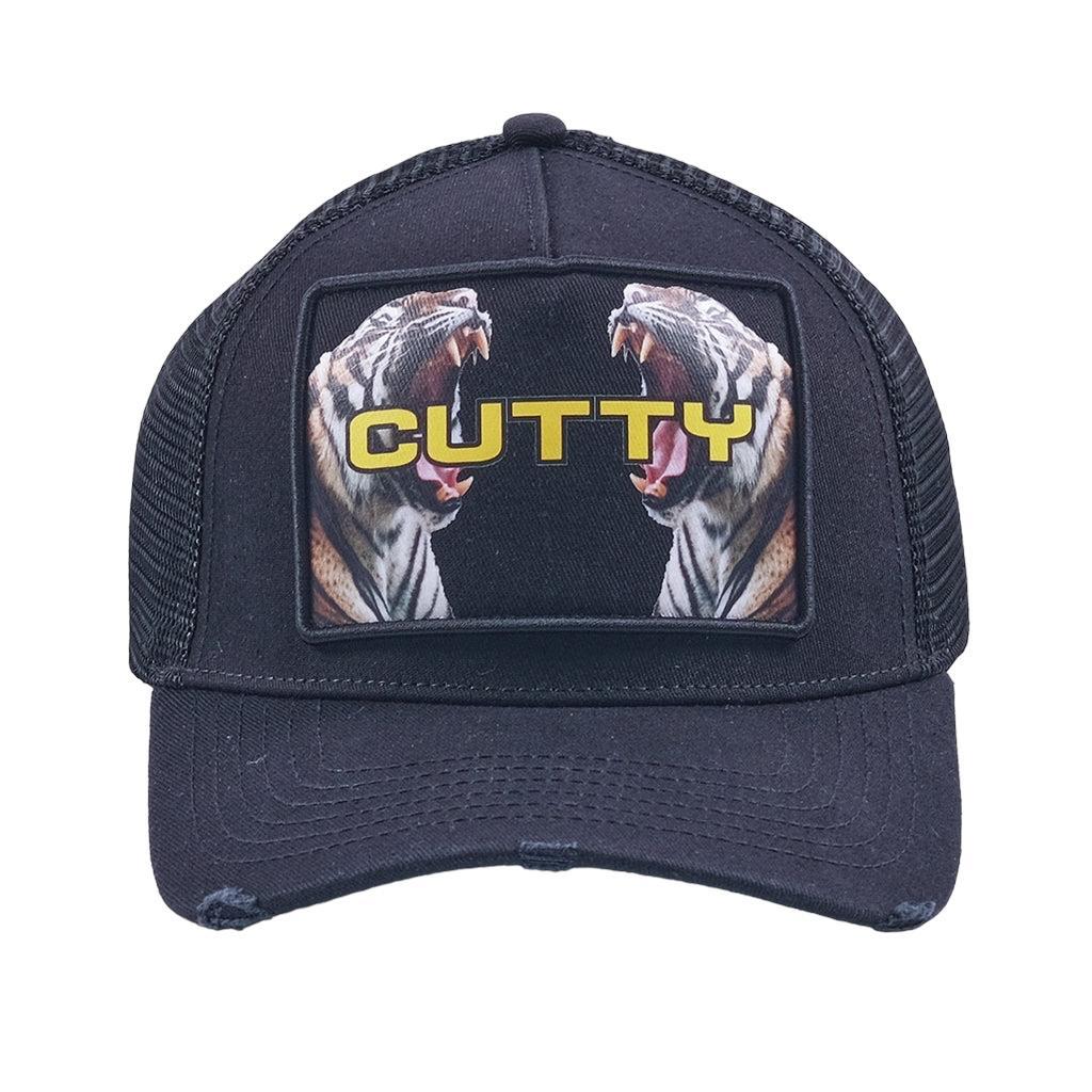 The Cutty Tiger Patch Trucker Cap Black