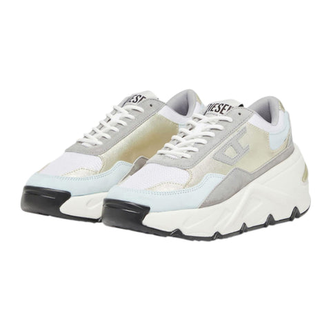 Diesel Women S-Savannah Trainers - White/Ash/Ice Flow