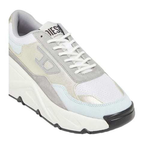 Diesel Women S-Savannah Trainers - White/Ash/Ice Flow