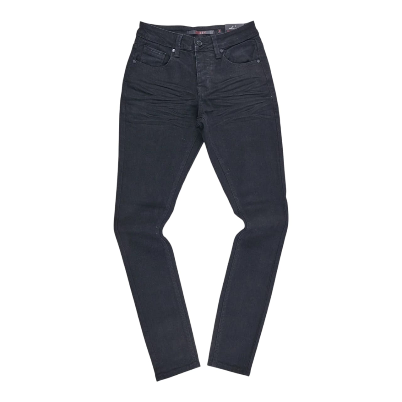 Cutty Santana Skinny Mid-Rise Jean - Black