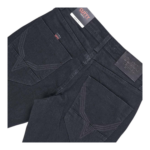 Cutty Santana Skinny Mid-Rise Jean - Black