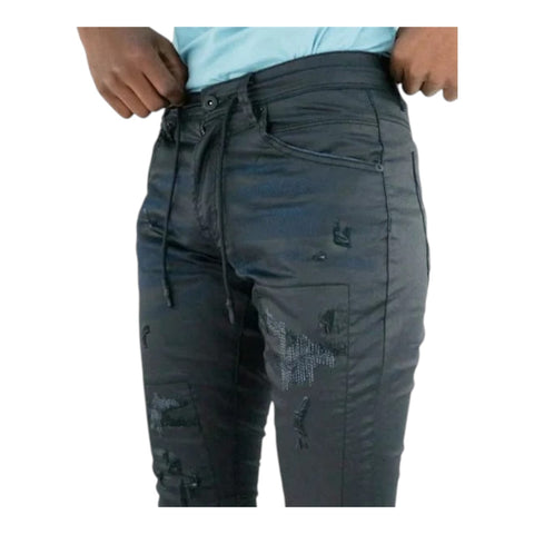 Cutty Jeans Fabian Wax Denim  - Black