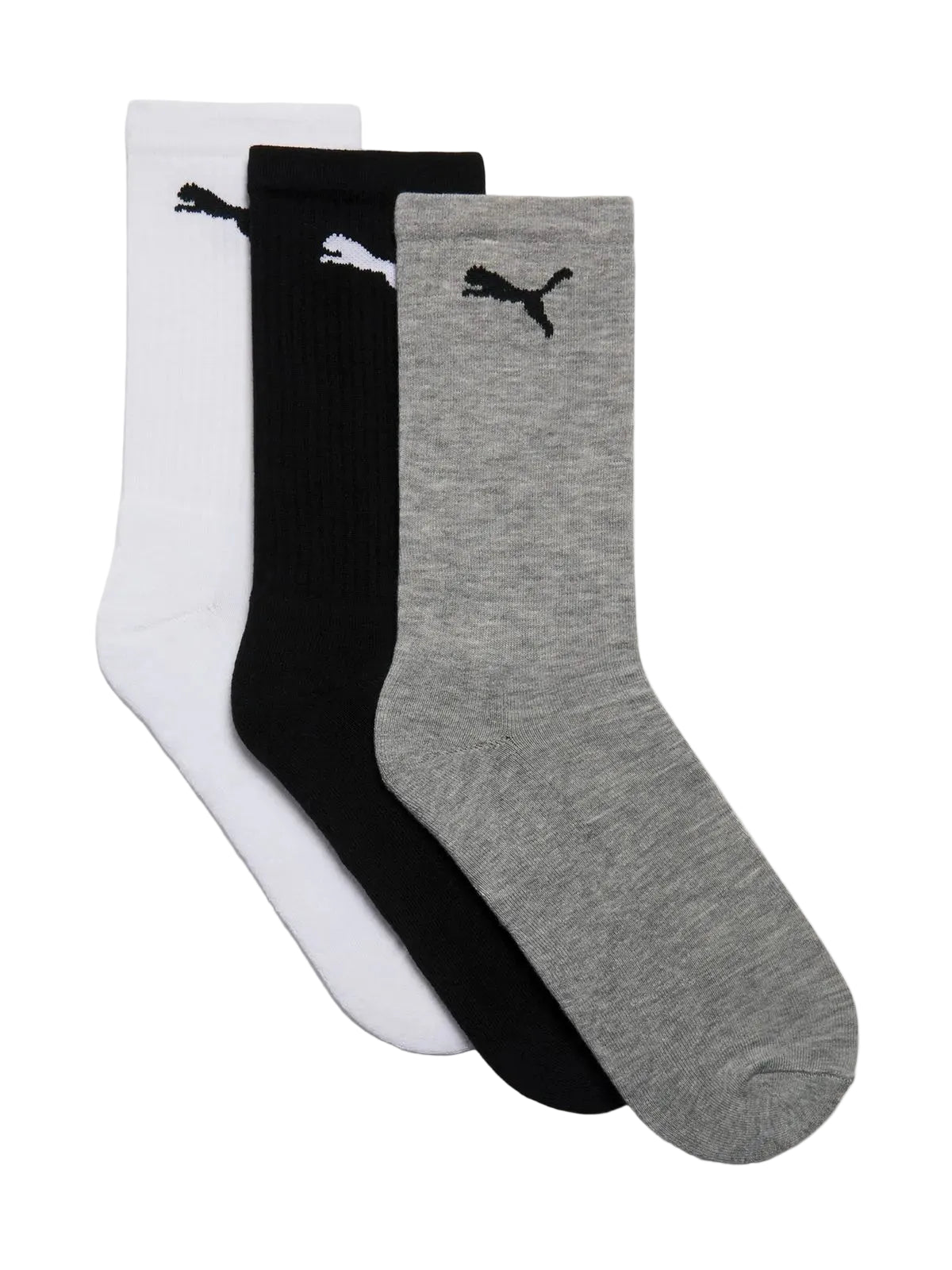 Puma Sock Cat  Logo 3Pack Tennis Black/White/Grey