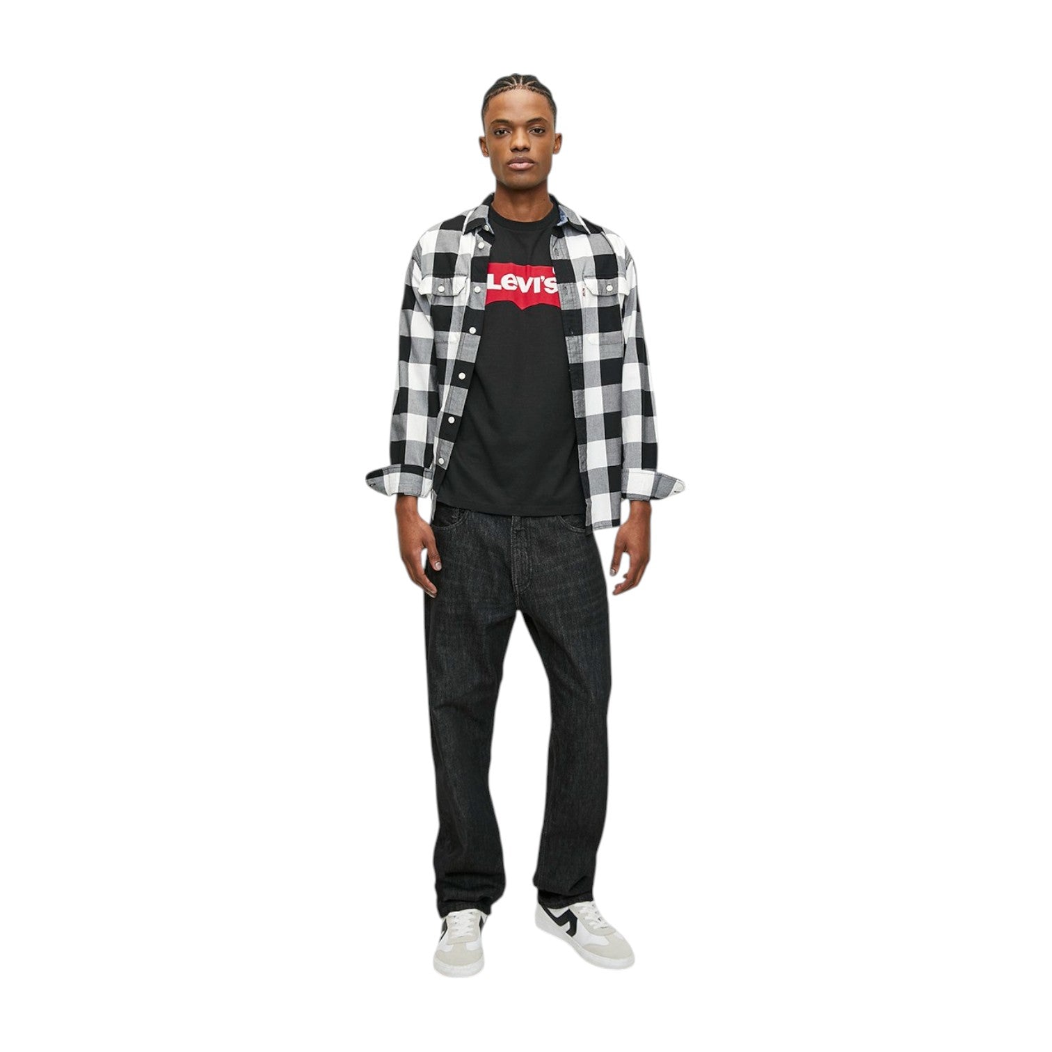 Levi's Men's Graphic Set-In Neck ZA HM - Jet Black