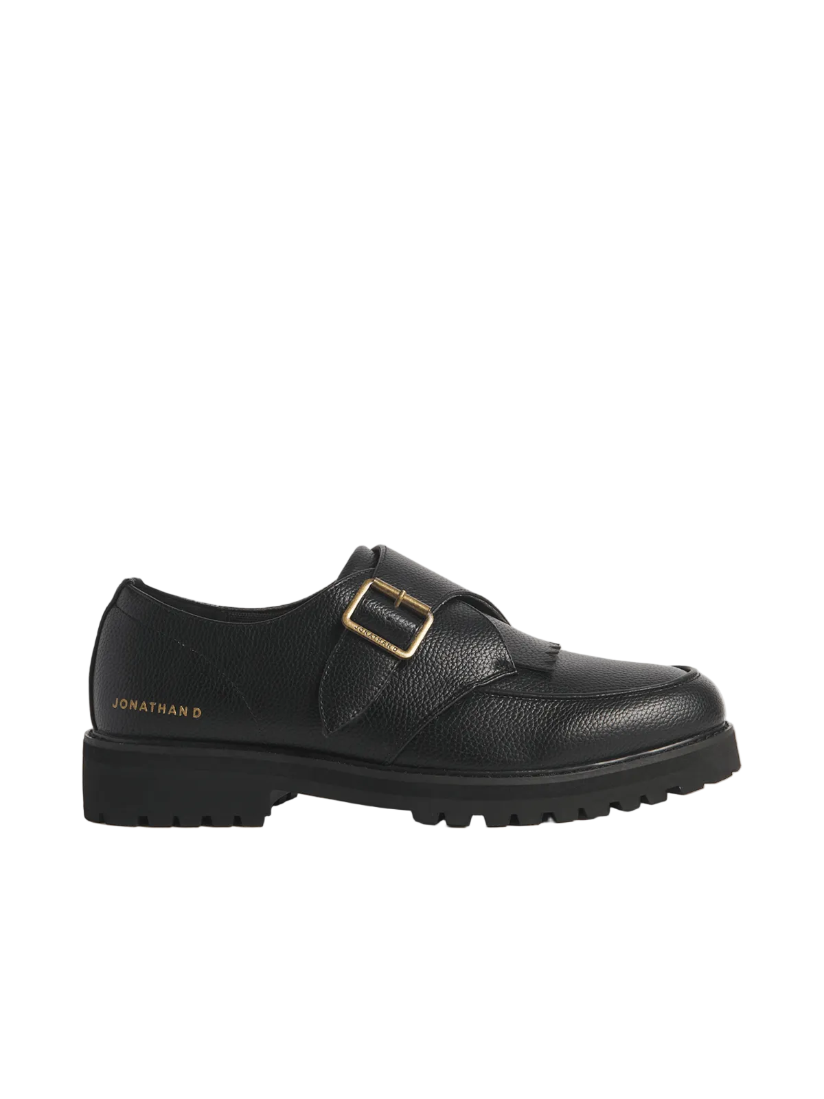Jonathan D Tanner Buckle Black Mens Loafers
