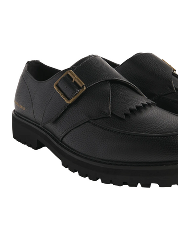 Jonathan D Tanner Buckle Black Mens Loafers