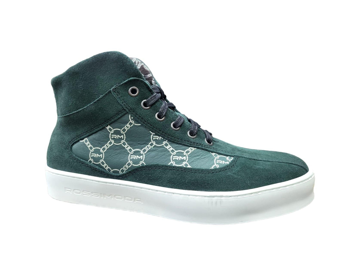 Rossimoda Verde Sneaker High Emerald/White
