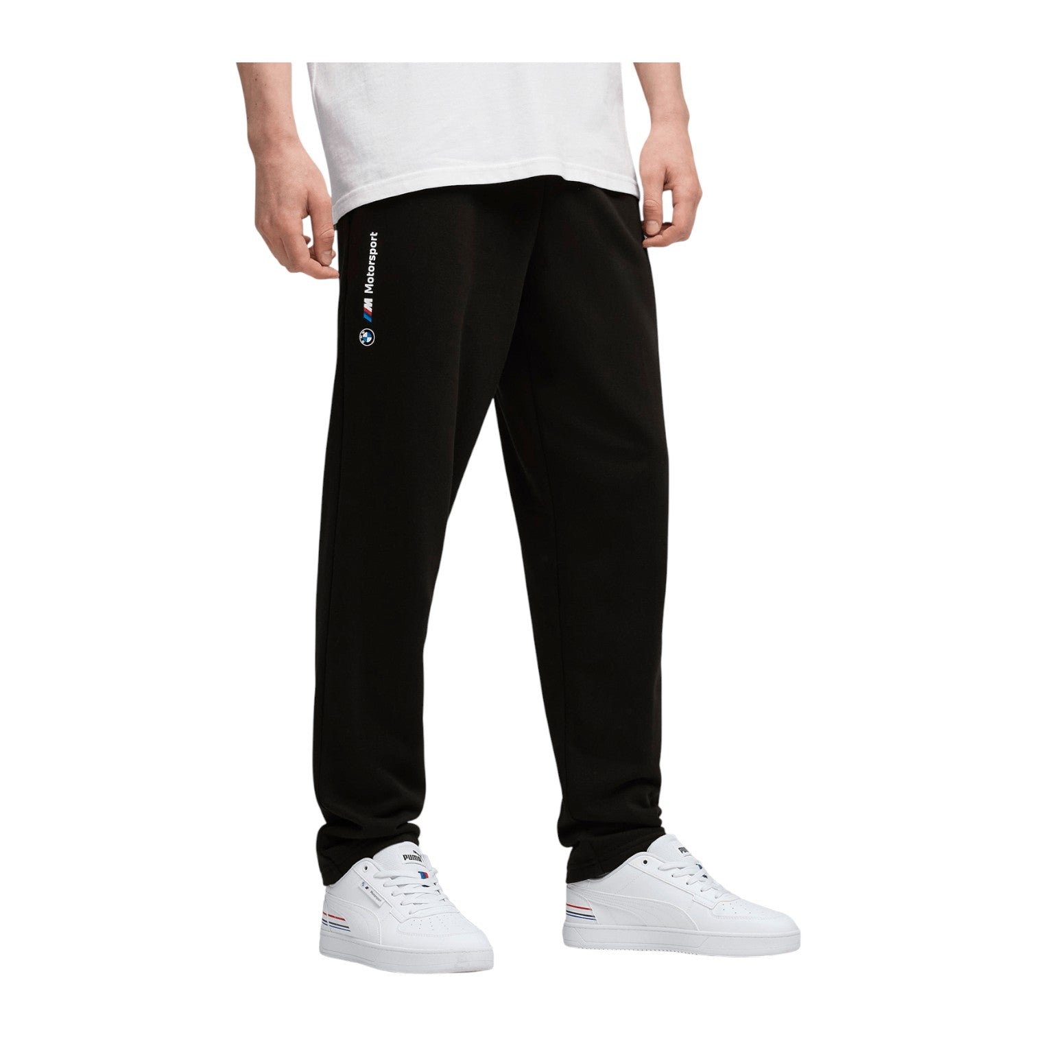 Puma BMW MMS ESS+ Pants – Black Motorsport Sweatpants for Men