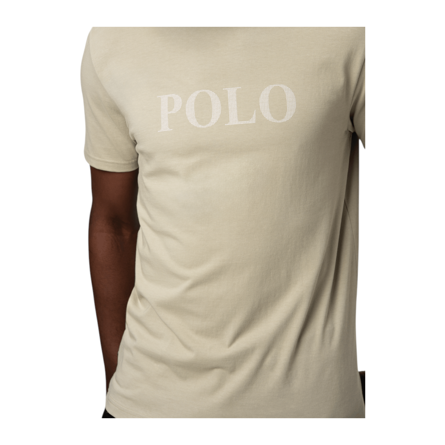 Polo Men's Chest Logo SS T-Shirt - Stone