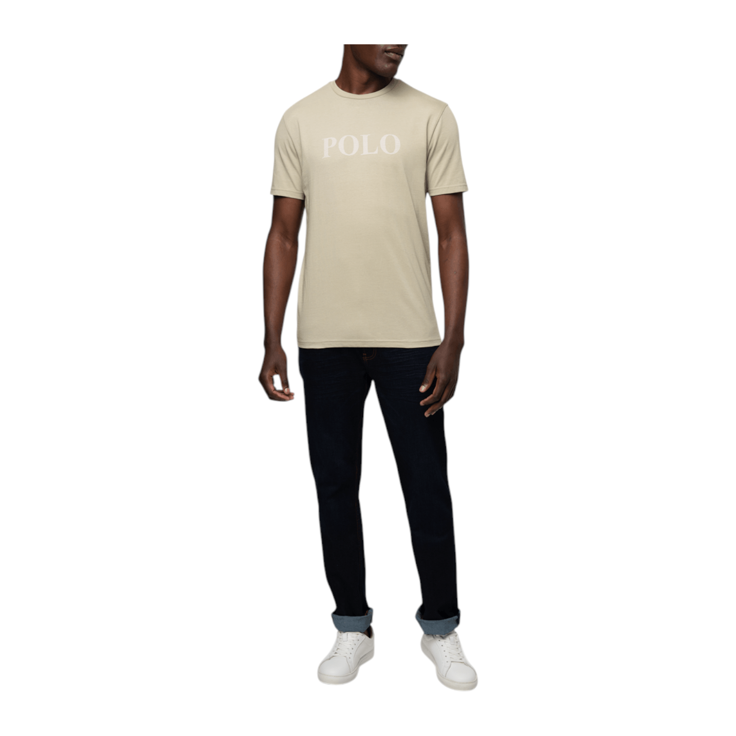 Polo Men's Chest Logo SS T-Shirt - Stone