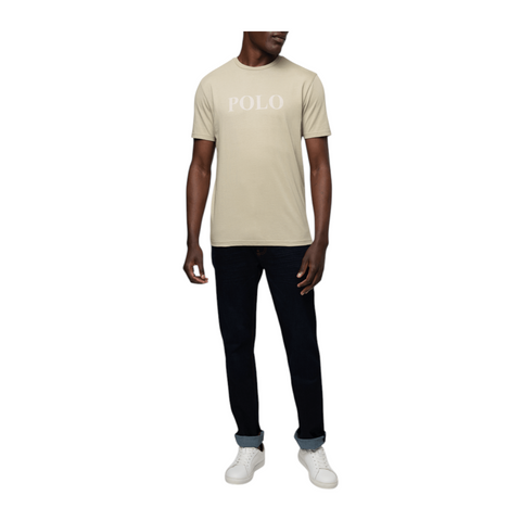 Polo Men's Chest Logo SS T-Shirt - Stone