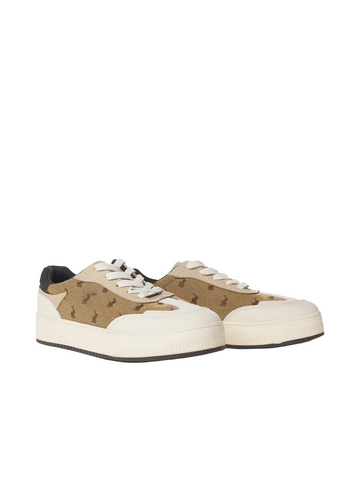 Polo Ladies Sneakers Panelled Jacquard Stone