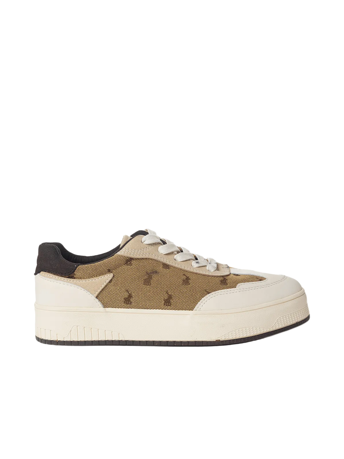 Polo Ladies Sneakers Panelled Jacquard Stone