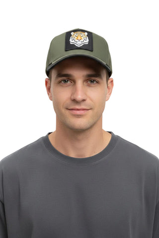 Cutty Tiger Crest Trucker Cap Olive
