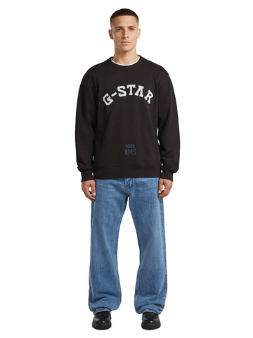 Gstar Sweater Applique Dk Black