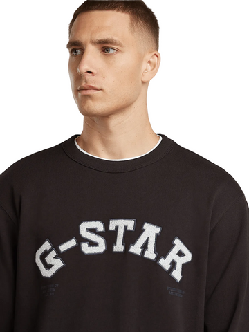 Gstar Sweater Applique Dk Black