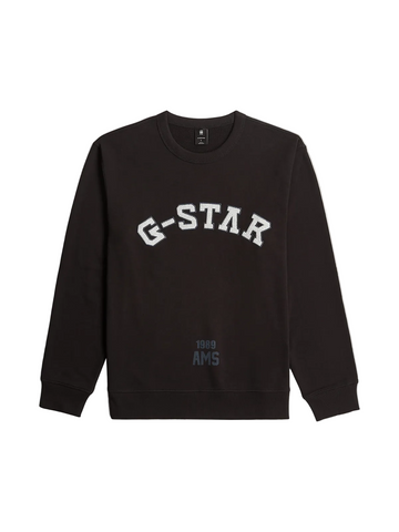 Gstar Sweater Applique Dk Black