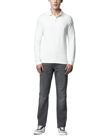 Polo Golfer Ls Essential Pique White