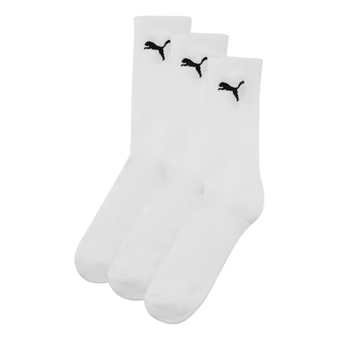 Puma Sock Cat  Logo 3Pack Tennis White