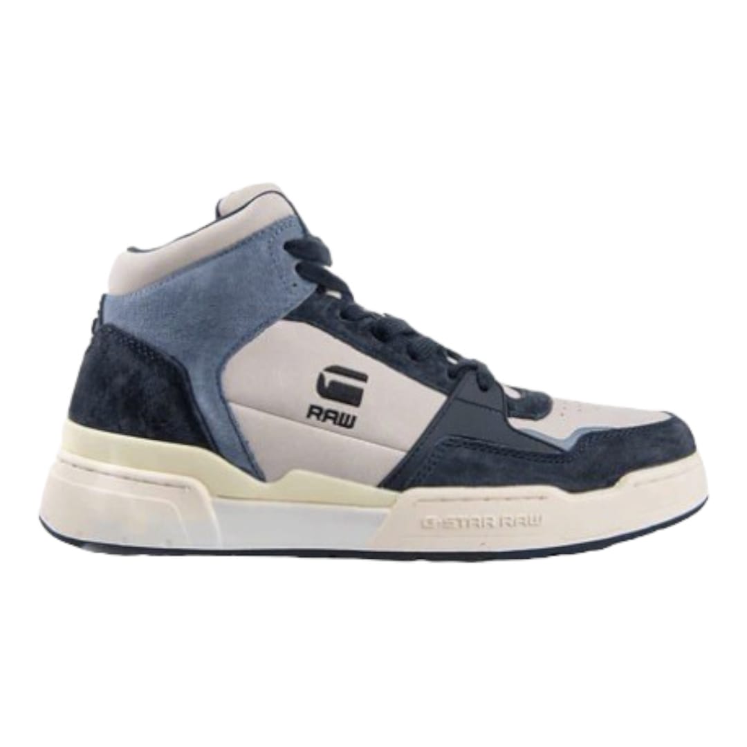 G-Star Attacc Mid Blocked Sneakers | Navy/White