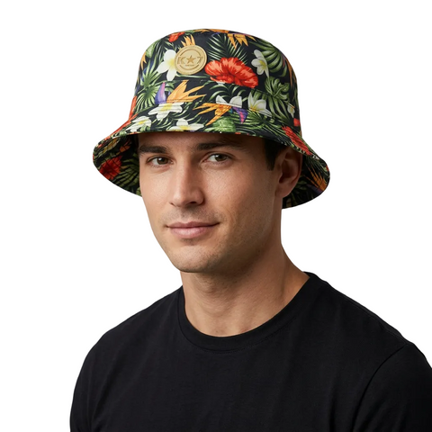Klevas Bucket Hat Grenada Floral Black