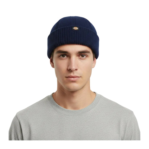 Dickies Garnett Fisherman Beanie in Navy Blue