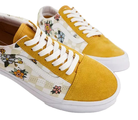 Vans Old Skool Cottage Check Mustard