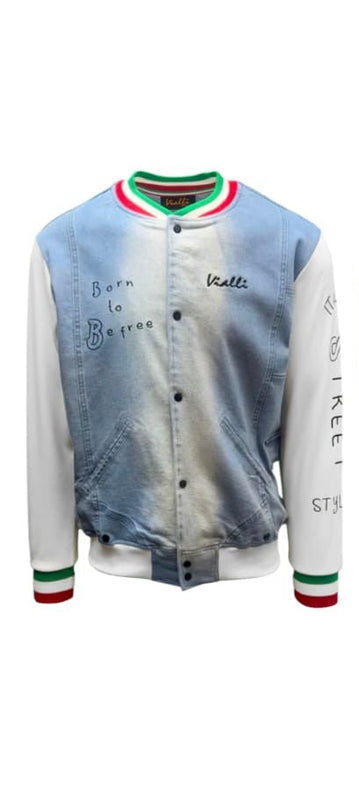 Vialli Baseball Jacket Doncic Denim