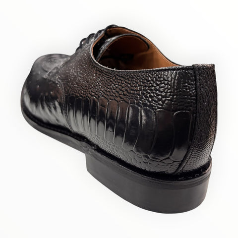 Bishop Formal Shoe Ostrich 50354 Black