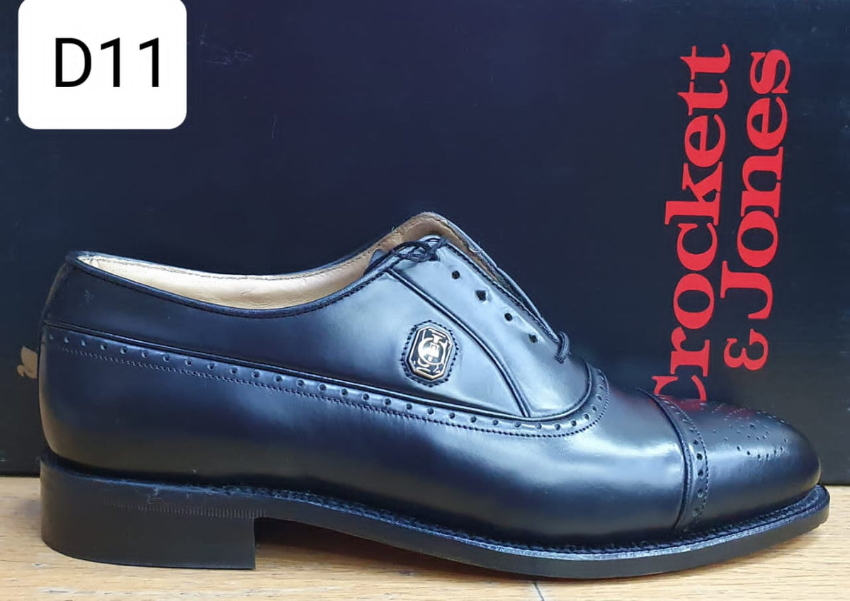 Crockett & Jones Formal Shoe Semi Brogue Black
