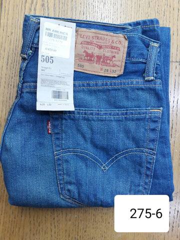 Levis Jeans 505 Straight Leg Dead Green