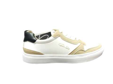 Gino Paoli Mens Finn Sand White Sneaker