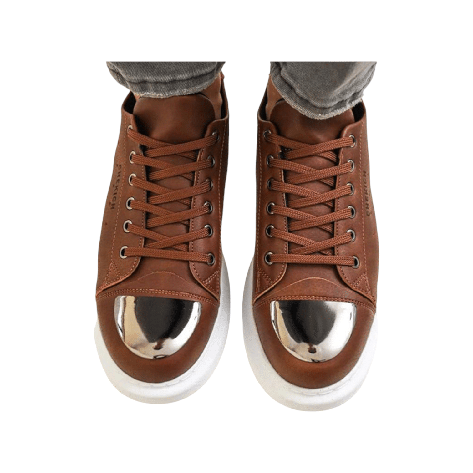 Chekich Sartoria Milano Force Mirror Brown/White