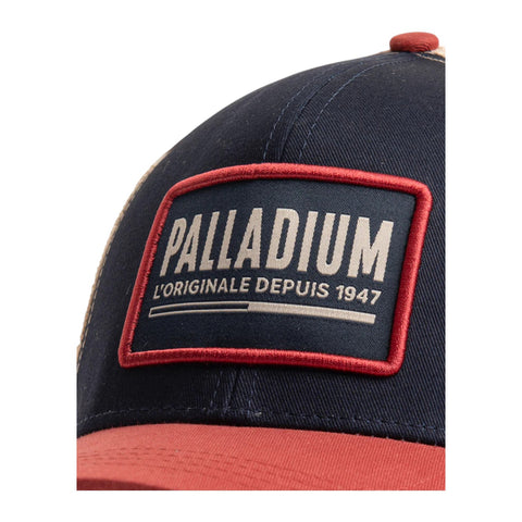 Palladium Trucker Cap | Navy/Orange
