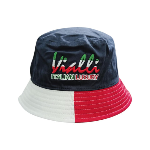 Vialli Fiammetta Italian Navy/Red Bucket Hat