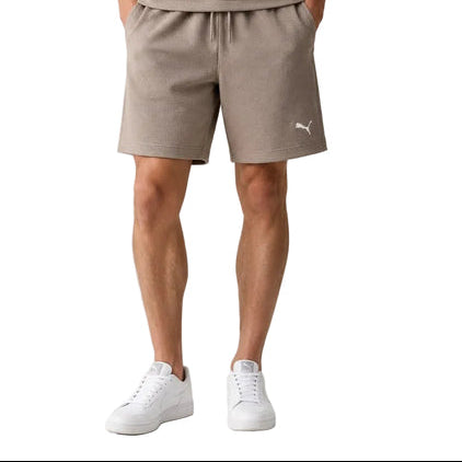 Puma Shorts Set Ess Elevated Relaxed Material Mouse Grey