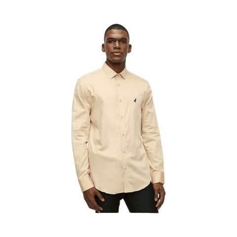 Polo LS Shirt Sateen Mid Stone
