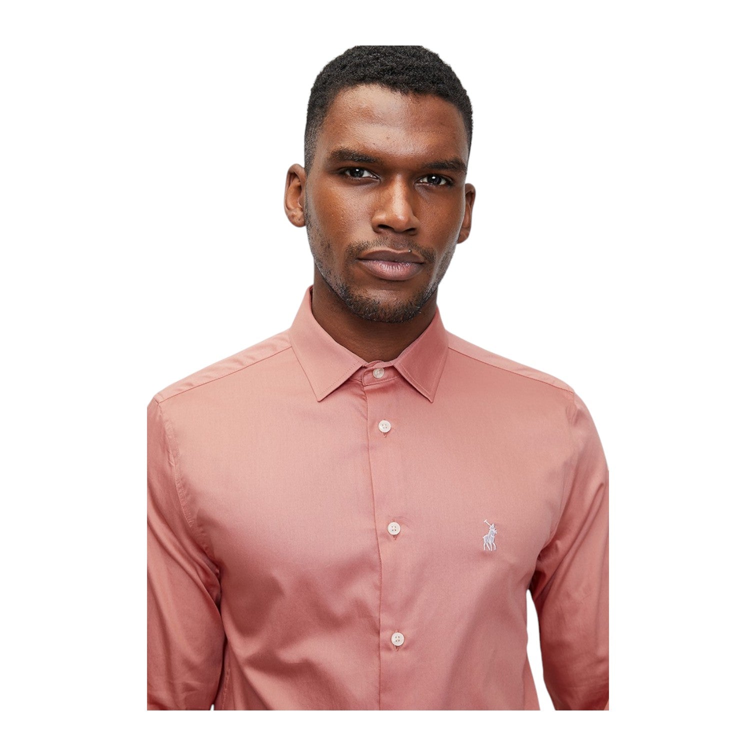 Polo Greig Essential Sateen Long Sleeve Shirt - Pink