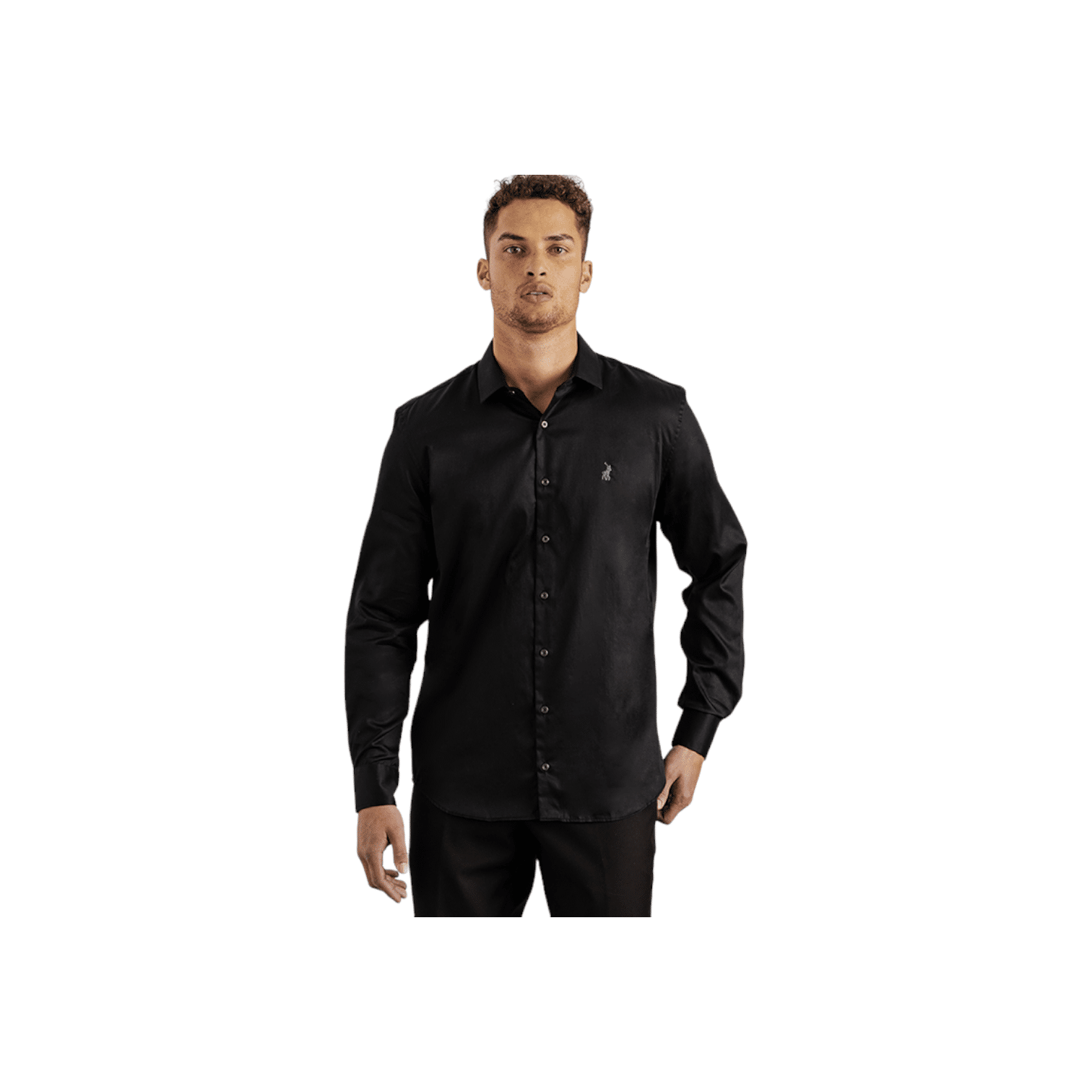 Polo Custom Fit Greig Shirt Black