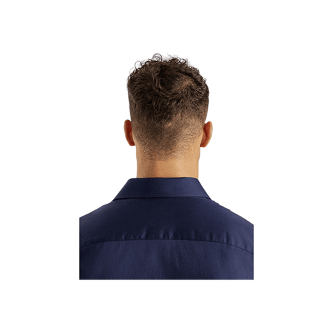 Polo Shirt Mens Long-Sleeve Greign Custom Fit Navy