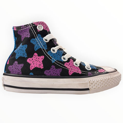 Converse School Kids Chuck Taylor All Star Hi Black Stars