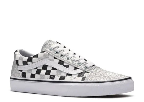 Vans Kids Old Skool Glitter Checkerboard