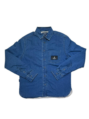 Polo Jacket Pjc Padded Overshirt Denim
