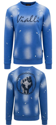 Vialli Sweattop Blue Mission