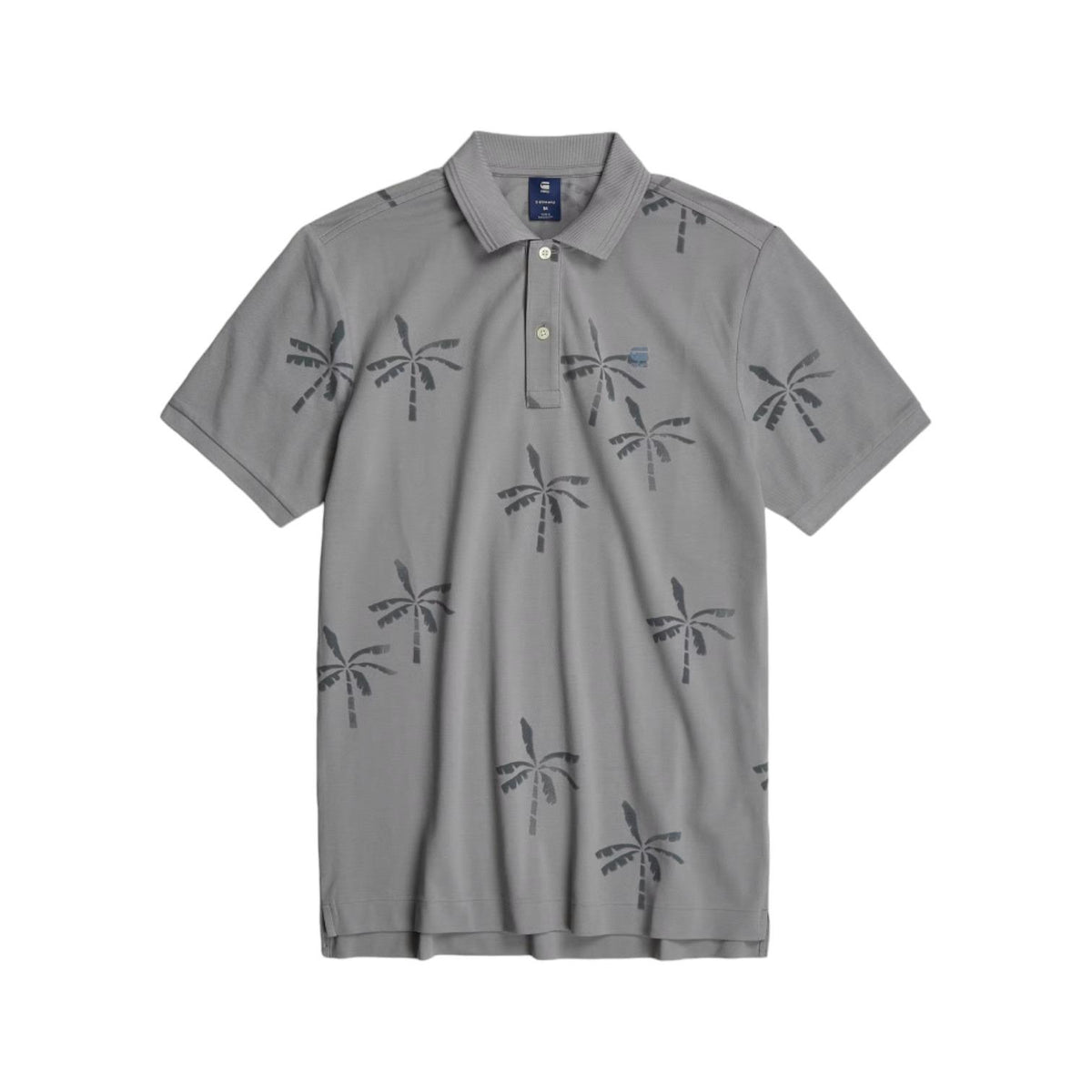 G Star Golfer Dunda Slim Palm Tree Grey