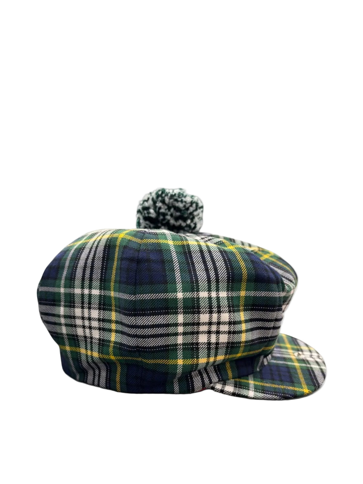Knox Newspaper Cap Tartan Green
