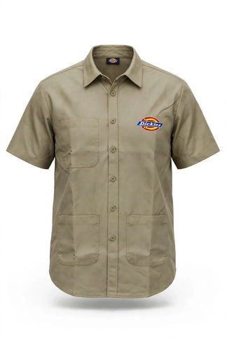 Dickies Shirts Short Sleeve Jordan Khaki