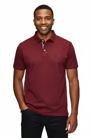 Polo Mens Classic Pique Golfer – Burgundy