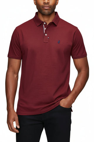 Polo Mens Classic Pique Golfer – Burgundy