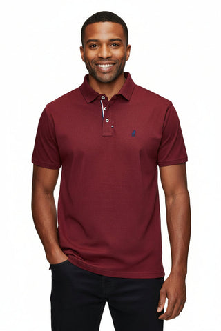 Polo Golfer Badge Burgandy